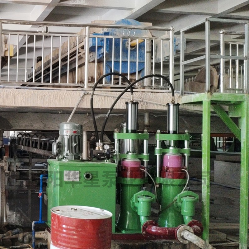 壓濾機節(jié)能進料泵，液壓陶瓷柱塞泥漿泵